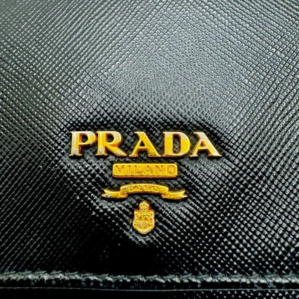 Rare Prada Continental Wallet w. Pink and White Stripes - Limited Edition - Picture 2 of 14